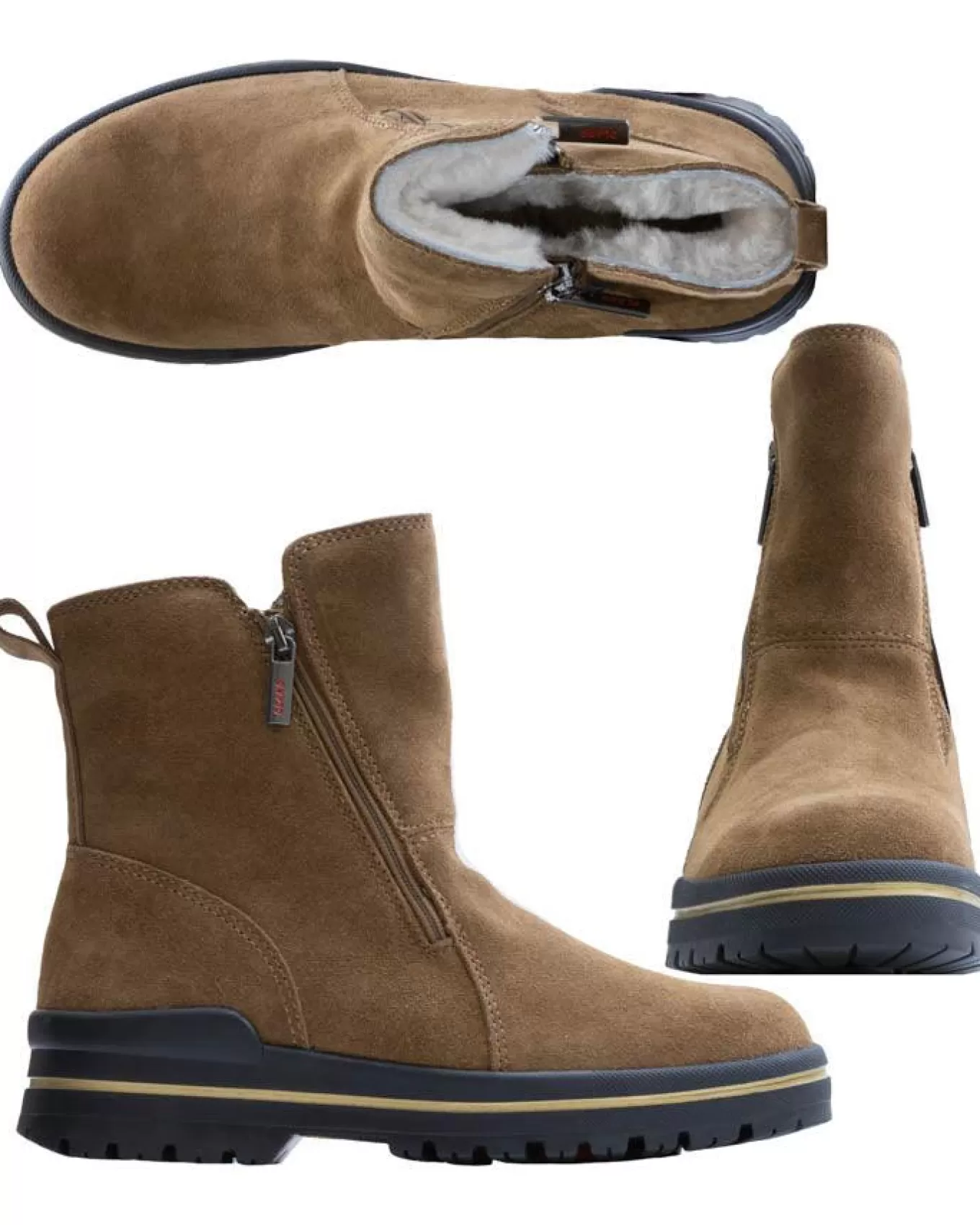 Dama Suede Dual Zip Boot<Olang Sale