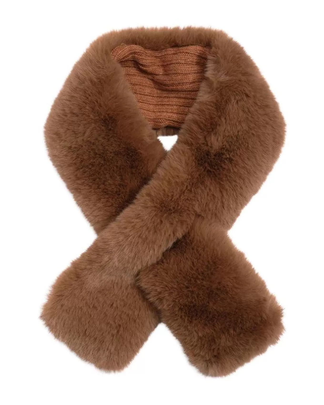 faux_fur_pull_through_scarf_6.webp Faux Fur Pull Through Scarf<Echo Outlet