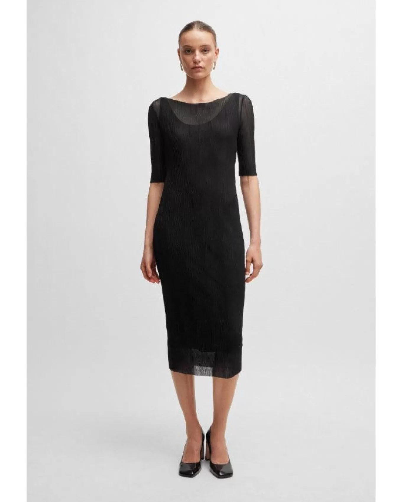 Hugo Evibini Tulle Dress<Boss Cheap