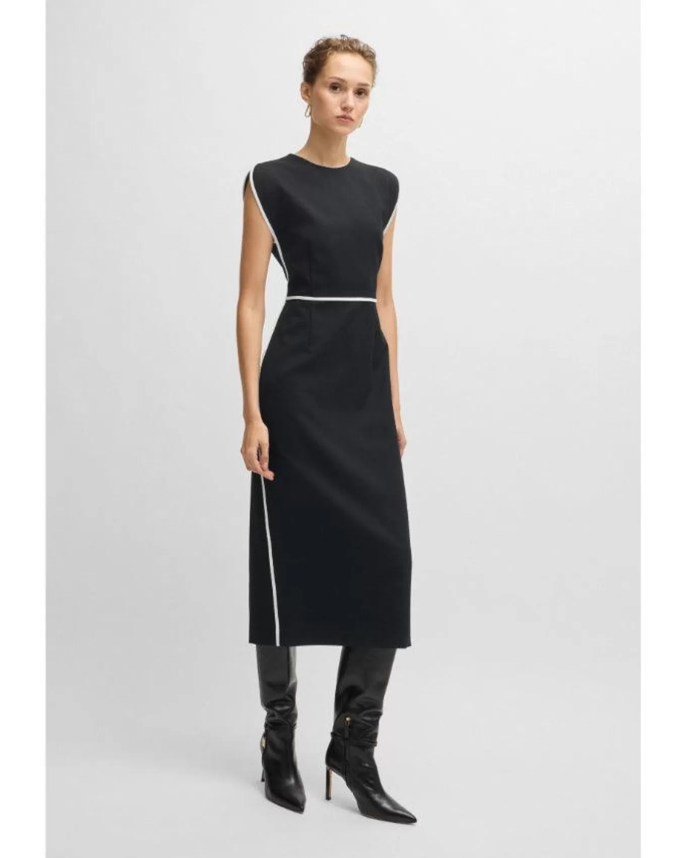 hugo_detira_sleeveless_dress_2.webp Detira Sleeveless Dress<Hugo Sale