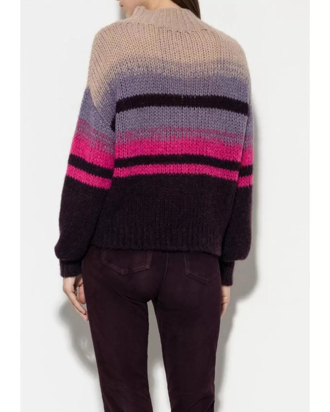 luisa_cerano_fancy_stripe_alpaca_sweater_3.webp Fancy Stripe Alpaca Sweater<Luisa Cerano Clearance