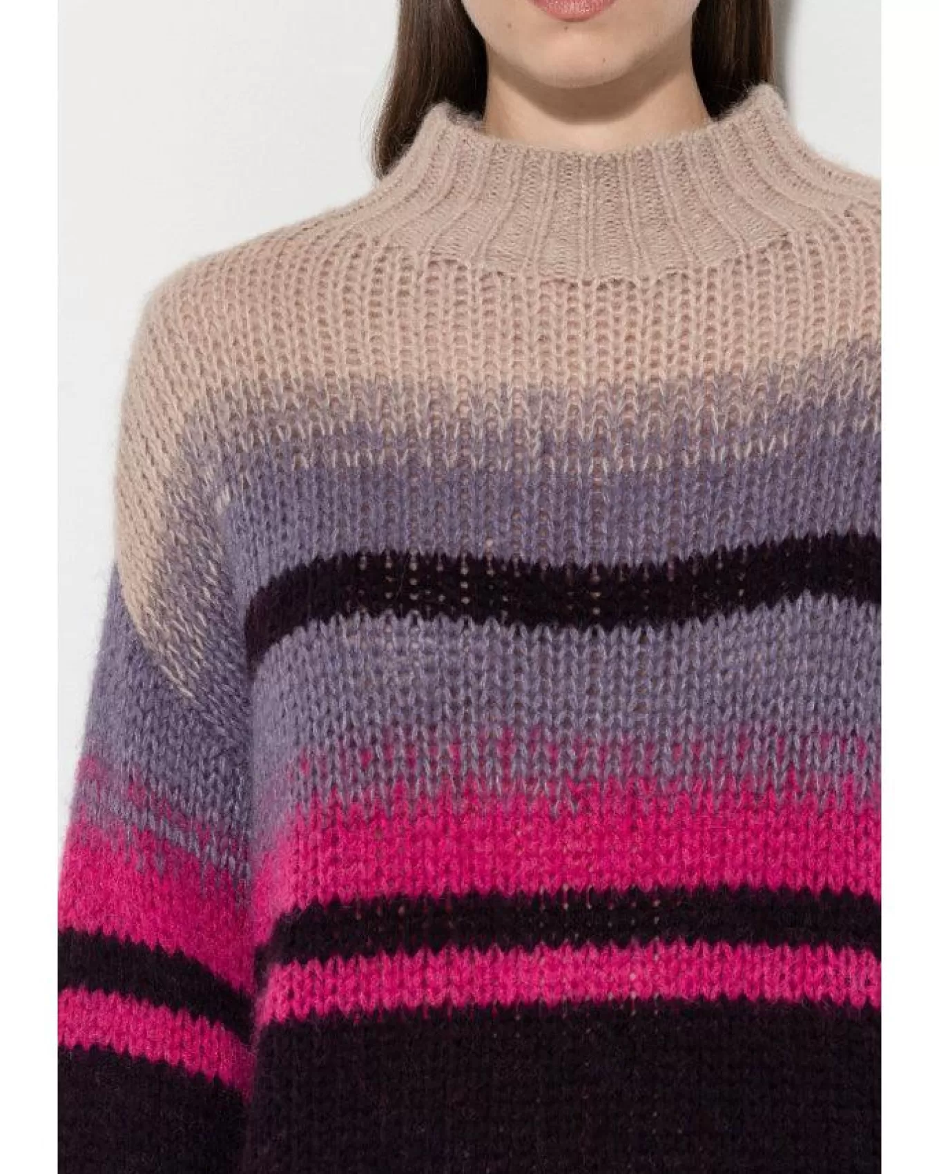 luisa_cerano_fancy_stripe_alpaca_sweater_4.webp Fancy Stripe Alpaca Sweater<Luisa Cerano Clearance