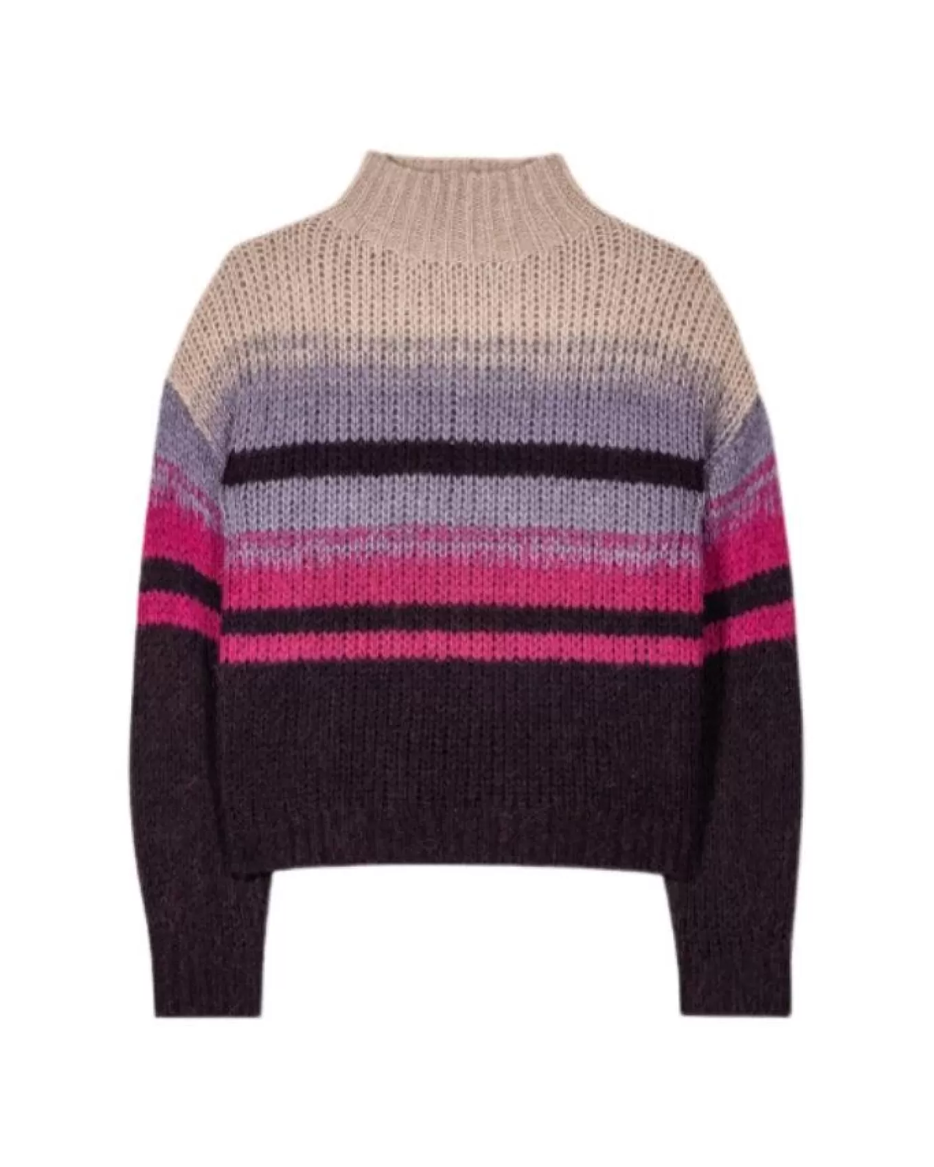 luisa_cerano_fancy_stripe_alpaca_sweater_5.webp Fancy Stripe Alpaca Sweater<Luisa Cerano Clearance