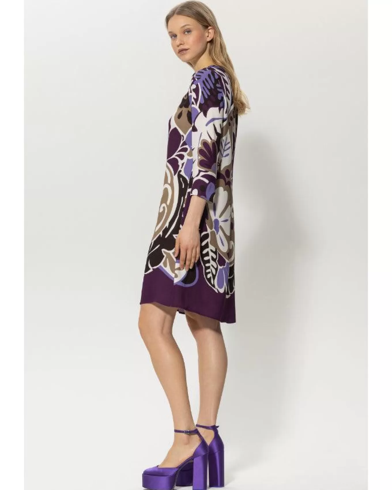 Flower Print Dress<Luisa Cerano Outlet