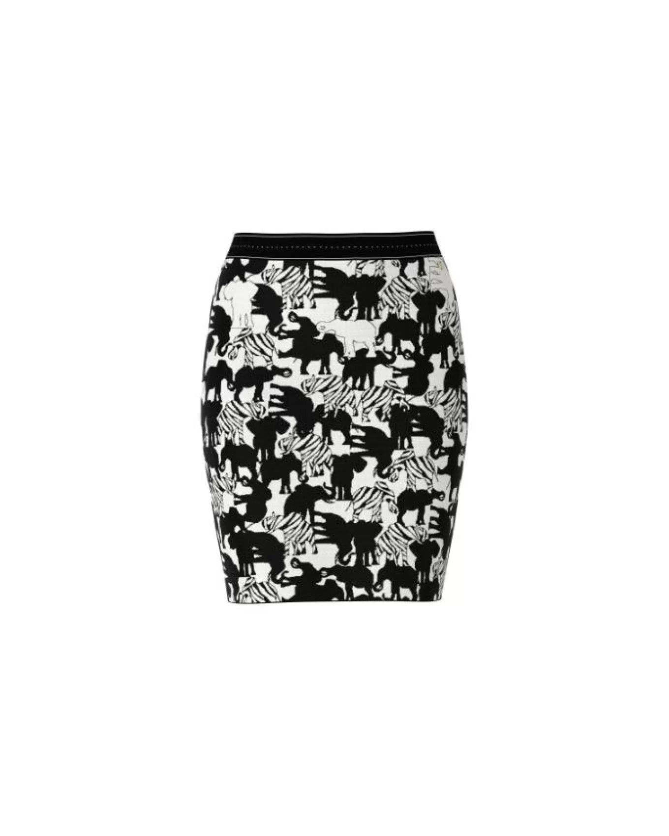 Elephant Print Pencil Skirt<Marc Cain Clearance