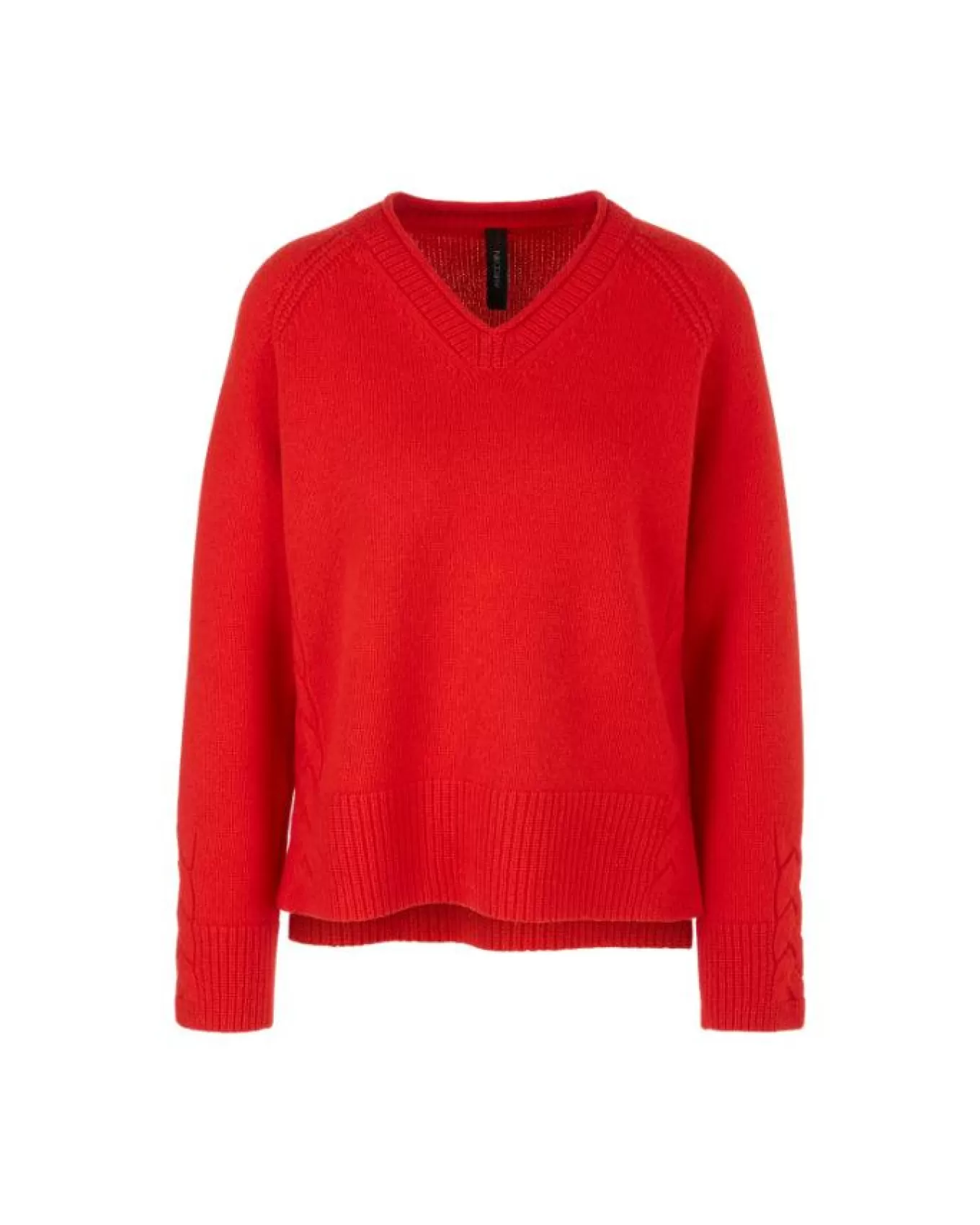 Firey Red Cashmere Blend Pullover<Marc Cain Best Sale