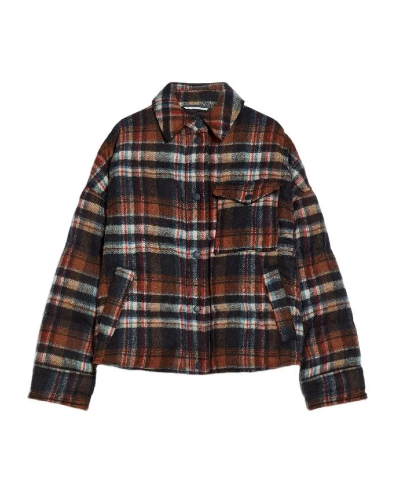 max_mara_weekend_dover_check_flannel_down_jacket_5.webp Dover Check Flannel Down Jacket<Max Mara Weekend Cheap