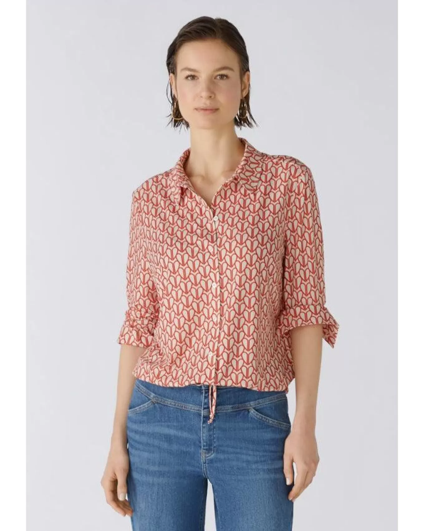 oui_heart_print_blouse_2.webp Heart Print Blouse<OUI Clearance