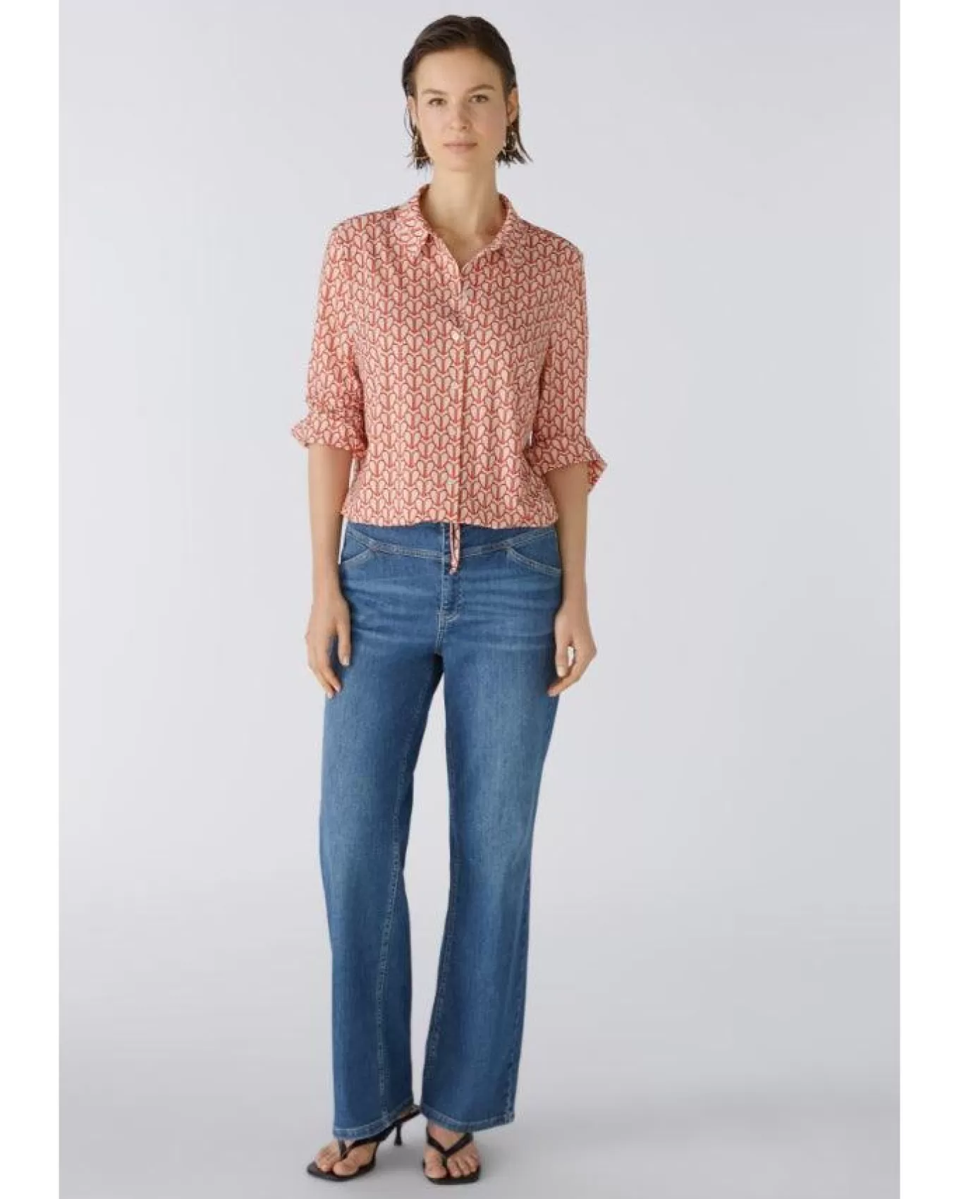 oui_heart_print_blouse_6.webp Heart Print Blouse<OUI Clearance