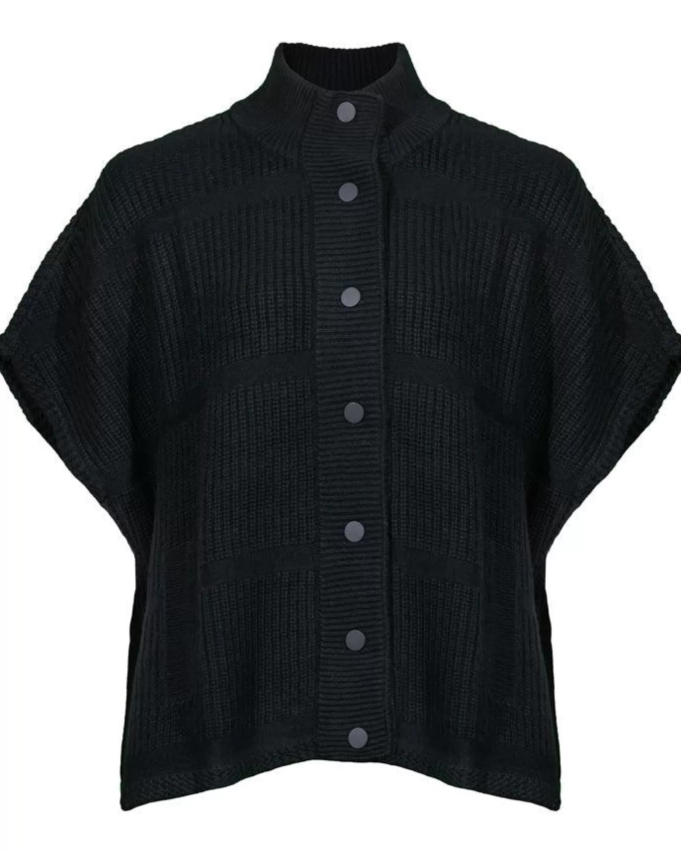 repeat_oversized_short_sleeve_cardigan_3.webp Oversized Short Sleeve Cardigan<Repeat Clearance