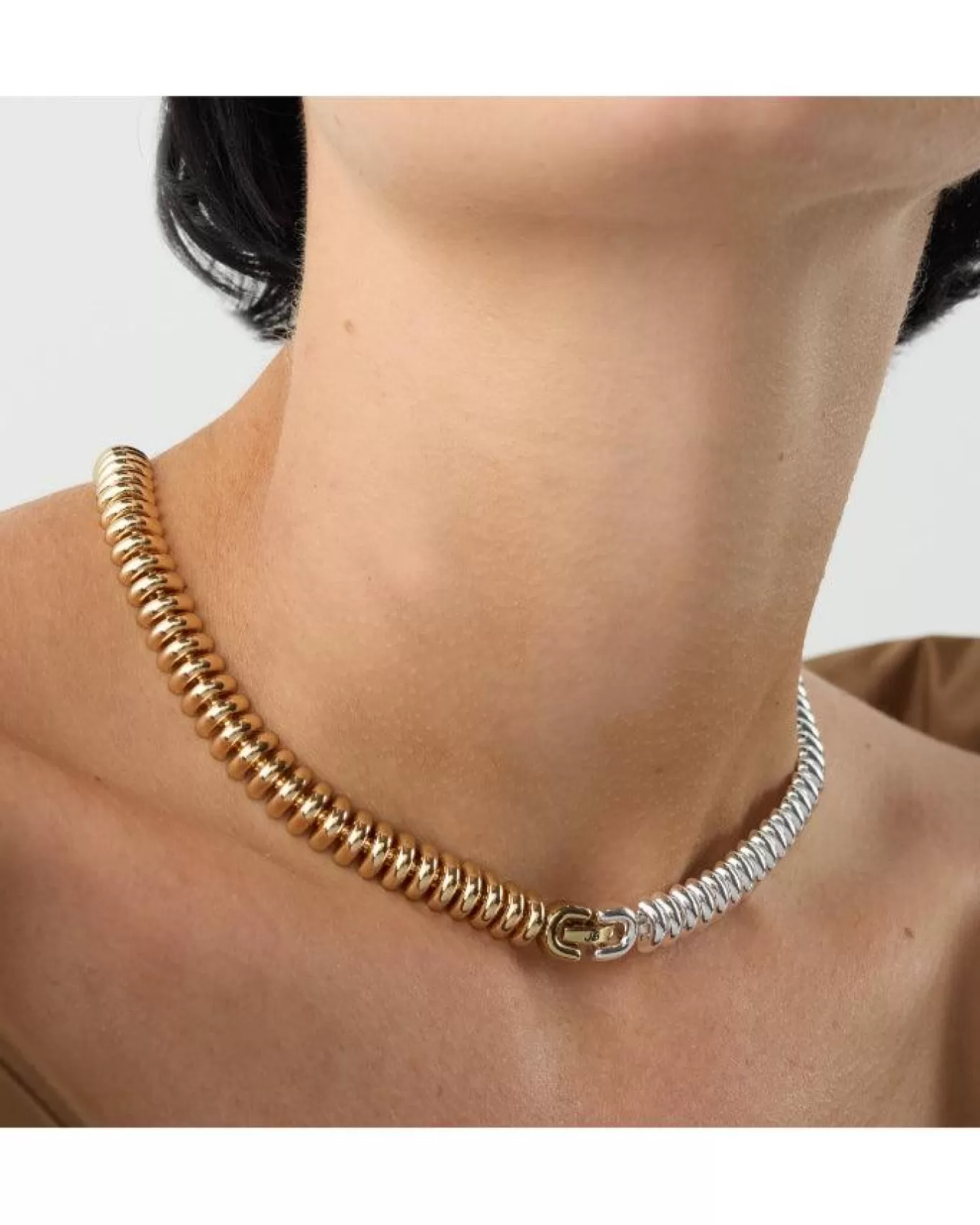 sofia_two_tone_choker_2.webp Sofia Two Tone Choker<JENNY BIRD Best Sale