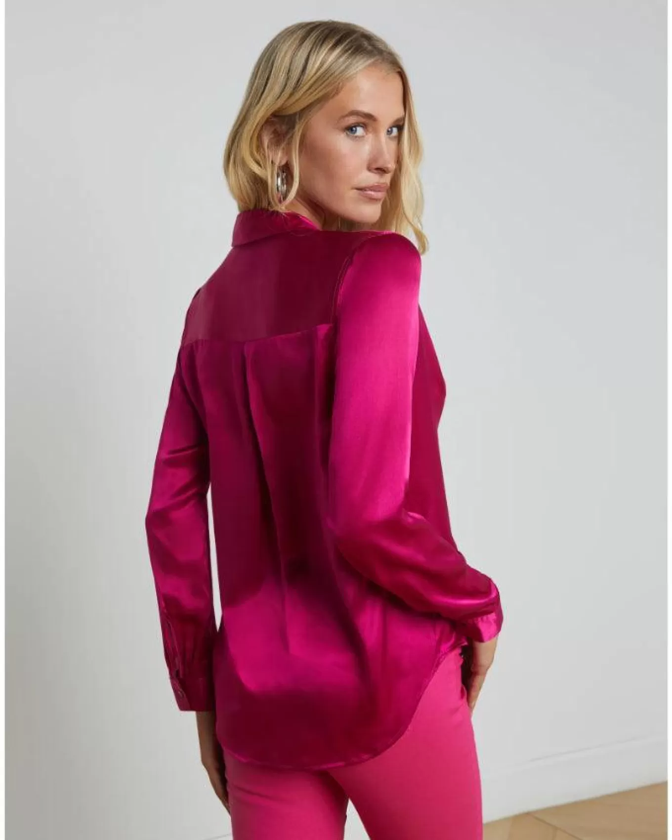 tyler_ruby_silk_blouse_3.webp Tyler Silk Blouse<L'Agence Fashion