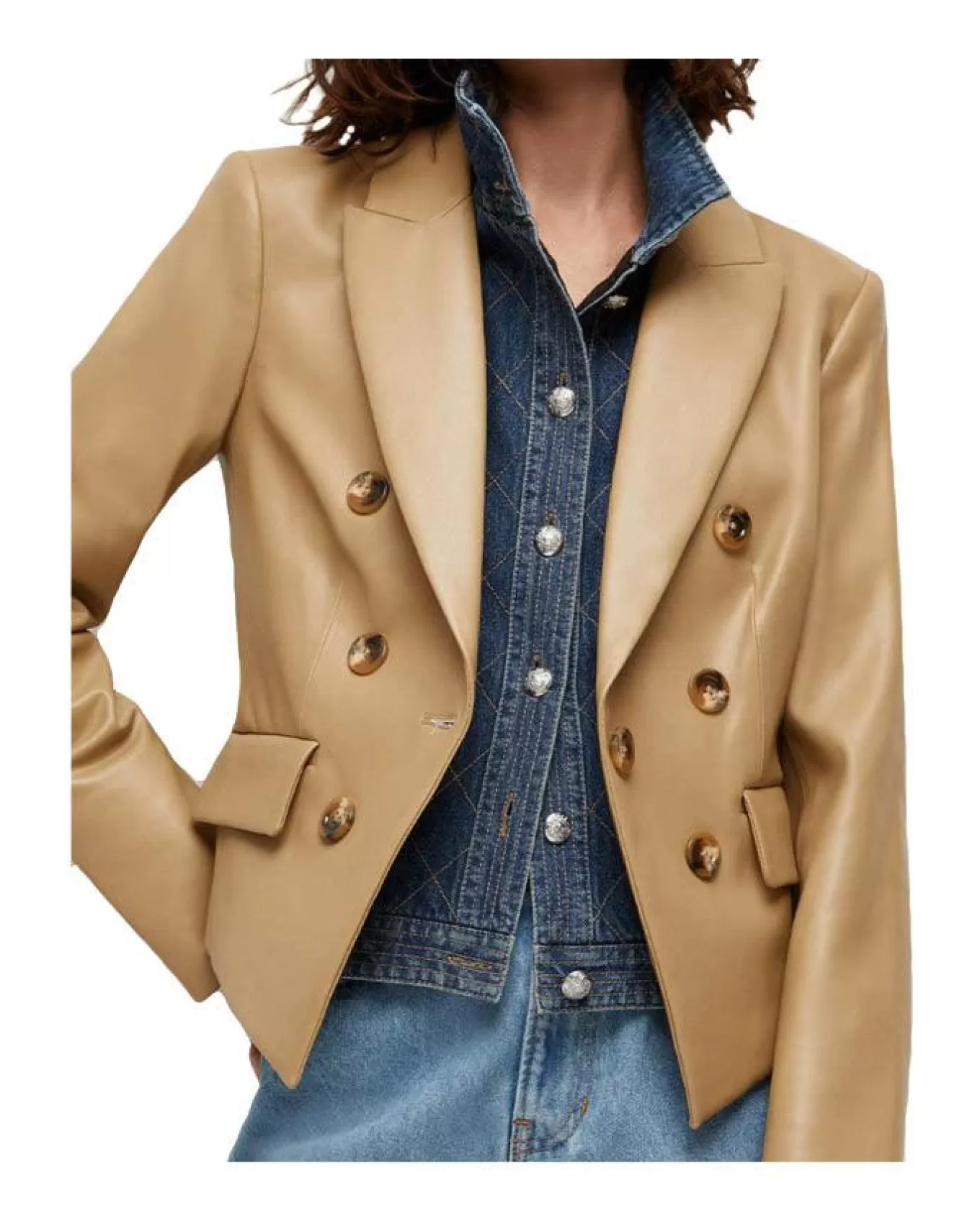 Barta Denim Quilted Dickey<Veronica Beard Flash Sale