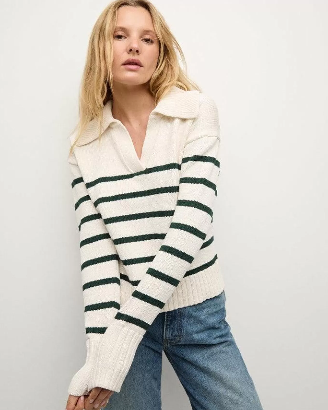veronica_beard_jovie_stripe_pullover_3.webp Jovie Stripe Pullover<Veronica Beard Shop
